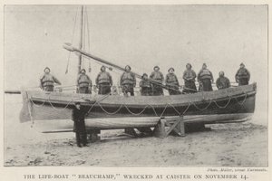 The Life-Boat Beauchamp, wrecked at Caister on 14 November by English Photographer