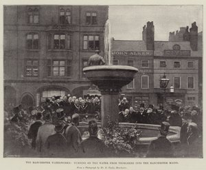 The Manchester Waterworks, Turning on the Water from Thirlmere into the Manchester Mains by English Photographer