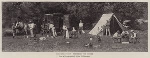 The Midday Rest, Preparing the Dinner by English Photographer