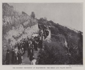 The Mystery Procession at Roquebrune, the Herod and Pilate Groups by English Photographer