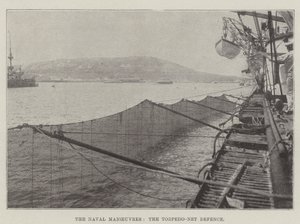 The Naval Manoeuvres, the Torpedo-Net Defence by English Photographer