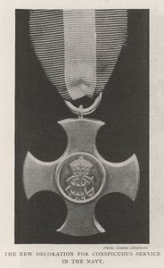 The New Decoration for Conspicuous Service in the Navy by English Photographer