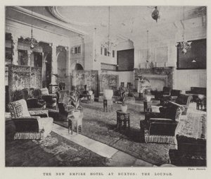 The New Empire Hotel at Buxton, the Lounge by English Photographer