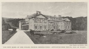 The New Home of the Exiled French Benedictines, Appuldurcombe House, Isle of Wight by English Photographer