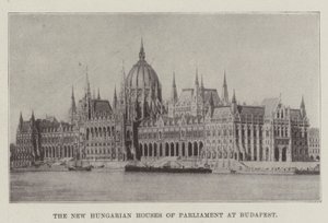 The New Hungarian Houses of Parliament at Budapest by English Photographer