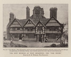 The New Museum at West Bromwich, the Oak House by English Photographer