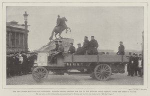 The New Power and the Old Potentate, Benzine Motor adopted for use in the Russian Army passing the Peter the Great