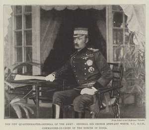 The New Quartermaster-General of the Army, General Sir George Stewart White, VC, GCB, Commander-in-Chief of the Forces in India by English Photographer