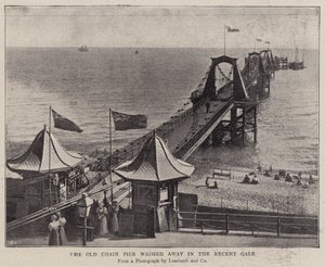 The Old Chain Pier washed away in the Recent Gale by English Photographer