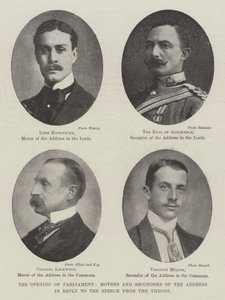 The Opening of Parliament, Movers and Seconders of the Address in Reply to the Speech from the Throne by English Photographer