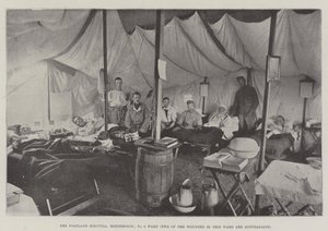 The Portland Hospital, Rondebosch, No 9 Ward, Two of the Wounded in this Ward are Australians by English Photographer