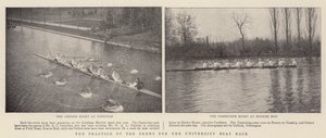 The Practice of the Crews for the University Boat Race by English Photographer