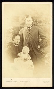 The Prince and Princess of Wales and Prince Albert Victor by English Photographer