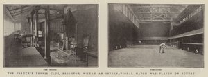 The Princes Tennis Club, Brighton, Where an International Match Was Played on Sunday by English Photographer