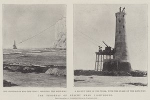 The Progress of Beachy Head Lighthouse by English Photographer