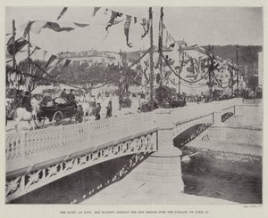 The Queen at Nice, Her Majesty opening the New Bridge over the Paillon, on 27 April by English Photographer
