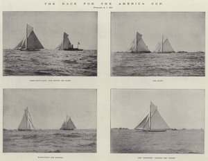 The Race for the America Cup by English Photographer