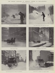 The Recent Blizzard in America, Scenes in Philadelphia by English Photographer
