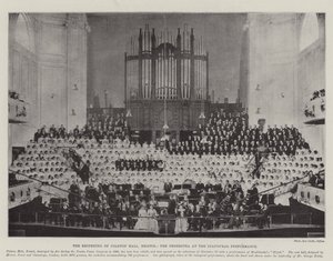 The Reopening of Colston Hall, Bristol, the Orchestra at the Inaugural Performance by English Photographer