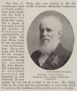 The Reverend Joseph Odell, President of the Primitive Methodist Conference by English Photographer