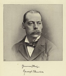 Lord Randolph Churchill, late Chancellor of the Exchequer and ex-Leader of the House of Commons by English Photographer