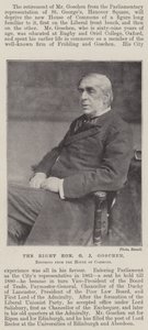 The Right Honourable G J Goschen, retiring from the House of Commons by English Photographer