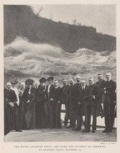 The Royal Colonial Tour, the Duke and Duchess of Cornwall at Niagara Falls, 13 October by English Photographer