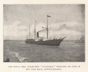The Royal Mail Steam-Ship Lusitania, Wrecked on 26 June off Cape Race, Newfoundland by English Photographer
