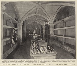 The Royal Vault at Windsor where the Body of the Duchess of Teck was interred by English Photographer