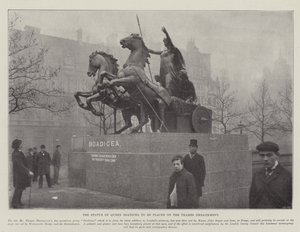 The Statue of Queen Boadicea to be Placed on the Thames Embankment by English Photographer