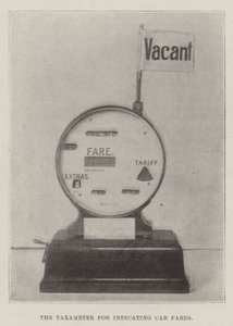 The Taxameter for Indicating Cab Fares by English Photographer