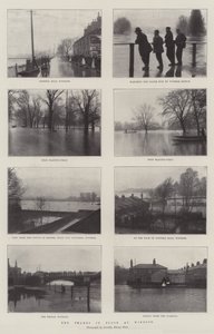 The Thames in Flood at Windsor by English Photographer