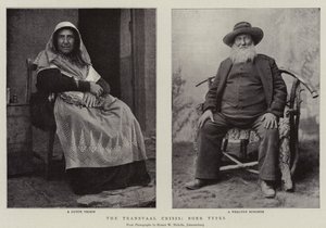 The Transvaal Crisis, Boer Types by English Photographer