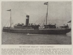 The Twin-Screw Steam-Ship Duke of Cornwall by English Photographer