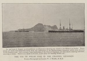 The Use of Welsh Coal in the Channel Squadron by English Photographer
