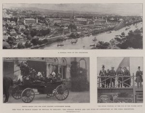 The Visit of Prince Henry of Prussia to Ireland, the German Prince and the Duke of Connaught at the Cork Exhibition by English Photographer