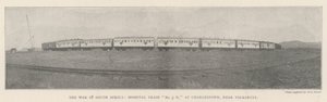 The War in South Africa, Hospital Train No 3 H, at Charlestown, near Volksrust by English Photographer
