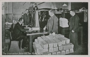 The Chancellor Balance at the Royal Mint, London by English Photographer