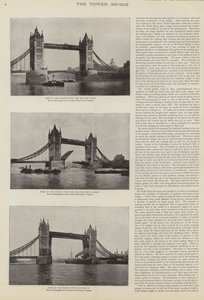 The Construction of Tower Bridge, London by English Photographer