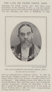 The late Alderman Sir Frank Green, Baronet, Ex-Lord Mayor of London by English Photographer