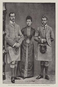 The Late Duke of Clarence, Princess Louise (Duchess of Fife), and Prince George by English Photographer