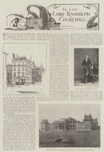 The late Lord Randolph Churchill by English Photographer