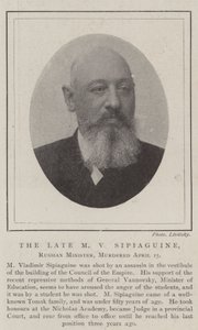 The Late M V Sipiaguine, Russian Minister, Murdered 15 April by English Photographer