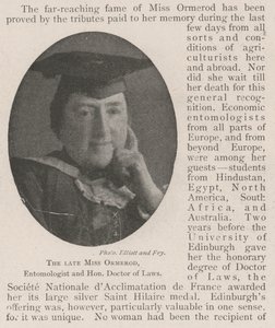 The late Miss Ormerod, Entomologist and Honorary Doctor of Laws by English Photographer