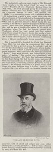 The late Mr Edmund Yates by English Photographer