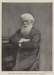 The late Sir Henry Parkes, Australian Statesman by English Photographer