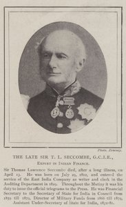 The Late Sir T L Seccombe, GCIE, Expert in Indian Finance by English Photographer