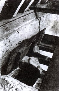 The Priests Hiding Hole in a Staircase at Sawston Hall Designed and Made by the Jesuit Martyr and Saint, Nicholas Owen, c.1935
