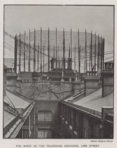 The wires of the telephone exchange, Lime Street by English Photographer