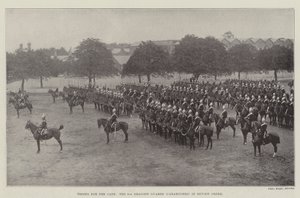 Troops for the Cape, the 6th Dragoon Guards (Carabiniers) in Review Order by English Photographer